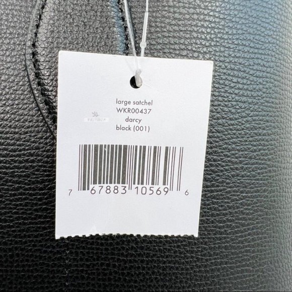 Kate Spade Black Large Darcy Satchel Crossbody - Picture 9 of 10